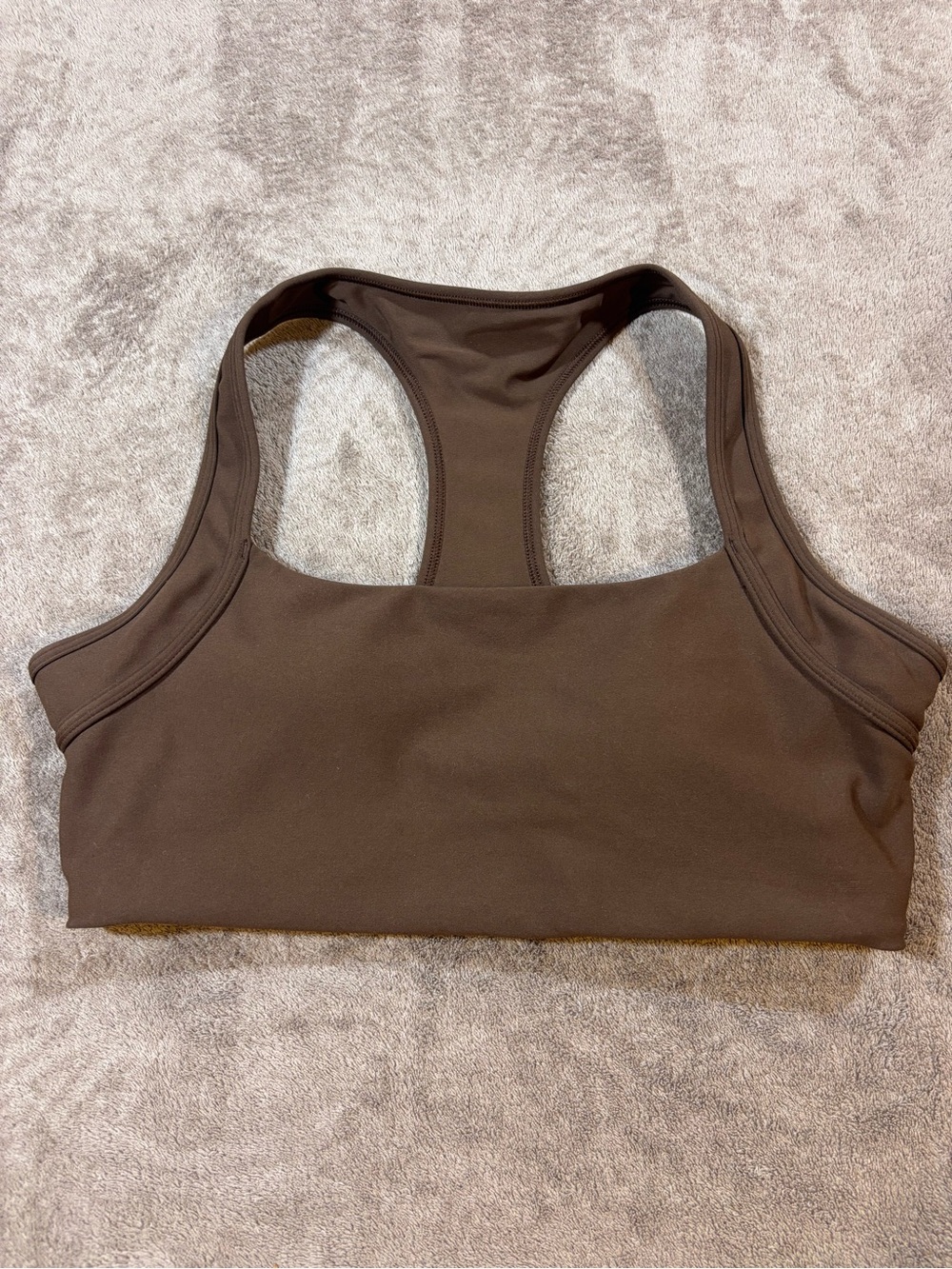Abercrombie YPB sculptLUX Brown Racerback Sports Bra Womens Medium - Picture 1 of 5